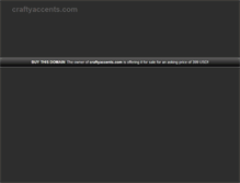 Tablet Screenshot of craftyaccents.com